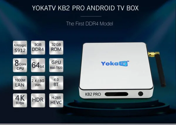 ТВ приставка Yoka TV KB2 PRO S912 DDR4 3/32 Гб TV4U.com.ua - ТВ приставки