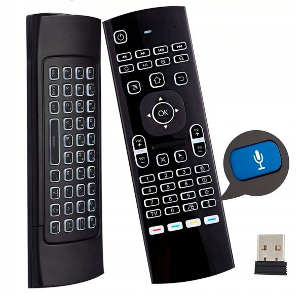 MX3 Pro Voice Аеромиша з голосовим управлінням, підсвічуванням і клавіатурою TV4U.com.ua - ТВ приставки