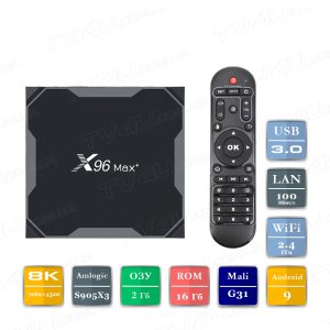 Смарт ТВ приставка X96 Max Plus ( Max+ ) 2/16 Гб Smart TV Box Андроїд