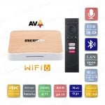 Смарт ТВ приставка Mecool KM6 Deluxe 4/32 Гб Android TV Smart Box Android