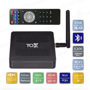 Смарт ТВ приставка TOX1 4/32 Гб Smart TV Box Android