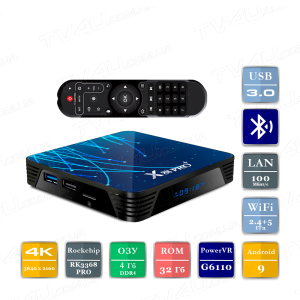 X88 Pro Plus 4/32 Гб Android Smart TV Box ТВ приставка