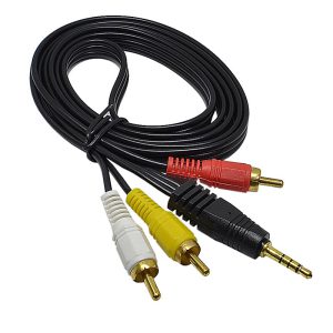 UGOOS AV кабель перехідник 18 мм miniJack 3.5 – 3 x RCA