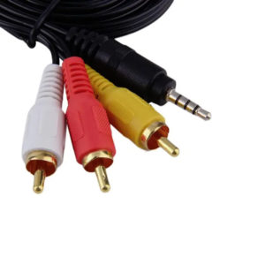 AV кабель 0,95м переходник miniJack 3.5 – 3 x RCA
