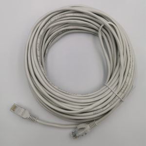 Мережевий патч корд кабель вита пара Ethernet для інтернету LAN 18 м литий сірий