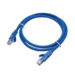 Мережевий патч корд кабель вита пара Ethernet для інтернету LAN 0,75 м литий синій