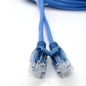 Мережевий патч корд кабель вита пара Ethernet для інтернету LAN 0,75 м литий синій