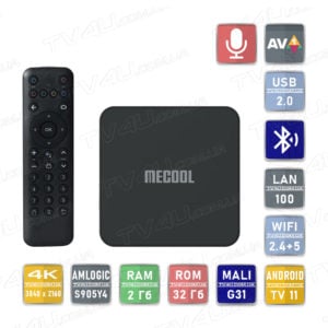 Смарт ТВ приставка Mecool KM7 SE 2/32 Гб Android TV 11 Smart Box