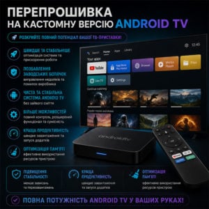 Встановлення операційної системи Android TV (заміна прошивки)