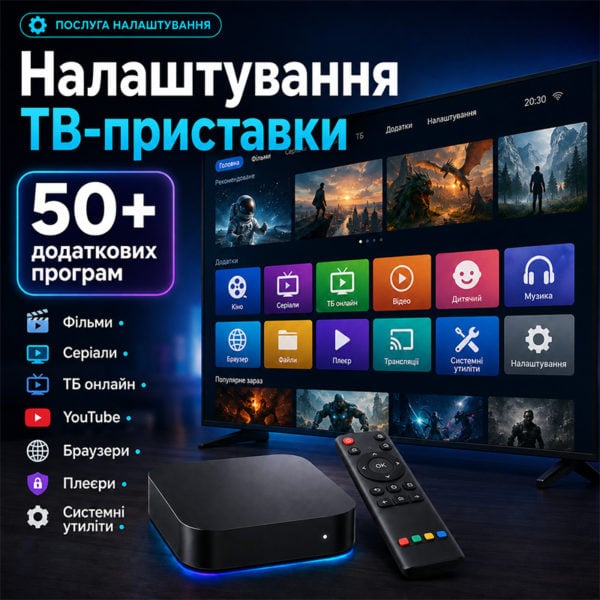 Налаштування ТВ приставки