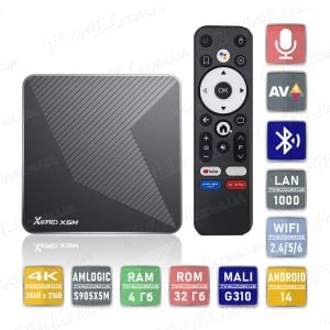 Смарт ТВ приставка X88 Pro X5M 4/32 Гб Smart TV Box Android 14