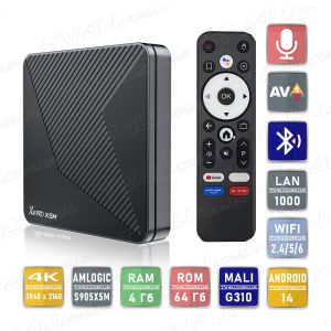 Смарт ТВ приставка X88 Pro X5M 4/64 Гб Smart TV Box Android 14