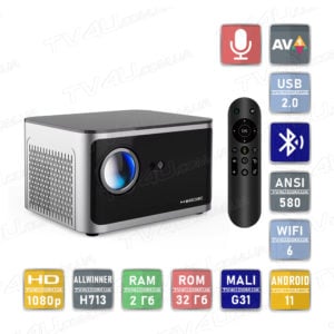 Мультимедійний смарт проектор Magcubic HY350 PRO 1080P 2/32 Гб 580 ANSI Android 11