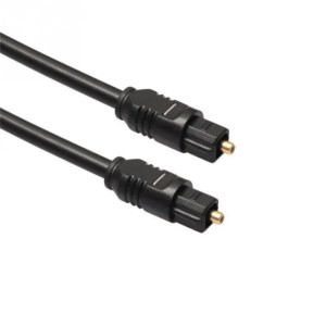 Оптичний аудіо кабель Toslink SPDIF оптоволоконний 1.5м чорний
