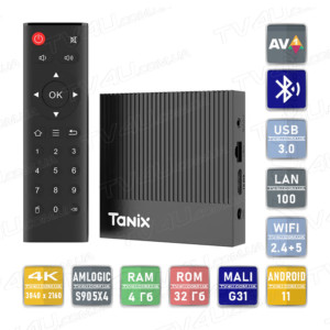 Смарт ТВ приставка Tanix X4 4/32 Гб Smart TV Box Android 11