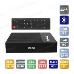 Смарт ТВ приставка Tanix X4 4/64 Гб Smart TV Box Android 11