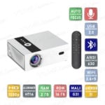 Мультимедійний смарт проектор з автофокусом Xnano X6 H716 1080P 2/16 Гб 630 ANSI Android 11 білий