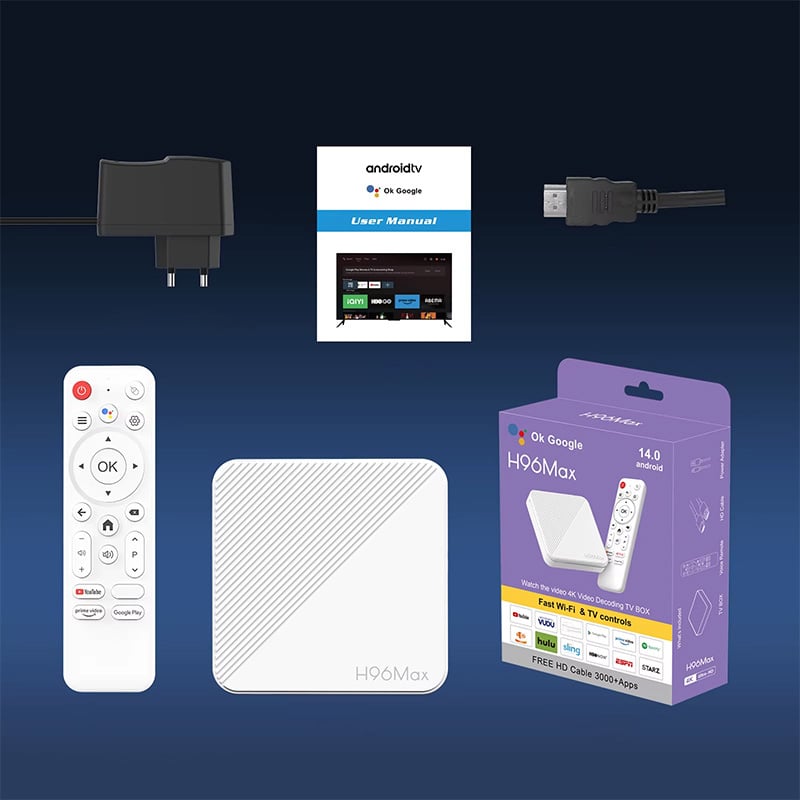 Смарт ТВ приставка H96 Max H313 2/16 Гб Android TV 14 Smart Box Смарт ТВ приставка H96 Max H313 2/16 Гб Android TV 14 Smart Box