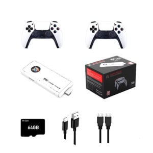 Ігрова консоль біла Data Frog X6 H133 Game Stick 64GB приставка гейм стік +39800 ігор