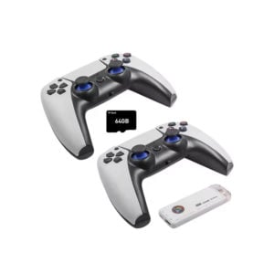 Игровая консоль белая Data Frog X6 H133 Game Stick 64GB приставка гейм стик +39800 игр