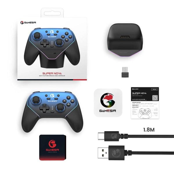 Ігровий контролер геймпад GameSir Super Nova T4n Pro Gamepad з док-станцією