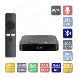 TV4U.com.ua TV4U.com.ua - ТВ приставки Смарт ТВ приставка Tanix TX5 4/32 Гб Smart TV Box Google TV 14