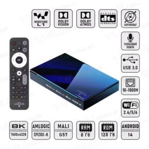 Смарт ТВ приставка Ugoos SK1 8/128 Гб Smart TV Box Android 14