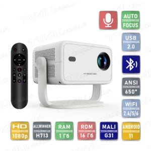 Мультимедійний смарт проектор з автофокусом Magcubic L018 1080P 1/8 Гб до 650 ANSI Android 11