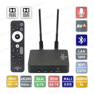 Смарт ТВ приставка Ugoos AM9 PRO 4/64 Гб Smart TV Box Android 14