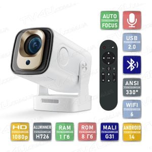 Мультимедийный смарт проектор с автофокусом Magcubic HY310 H726 1080P 1/8 Гб до 330 ANSI Android 14