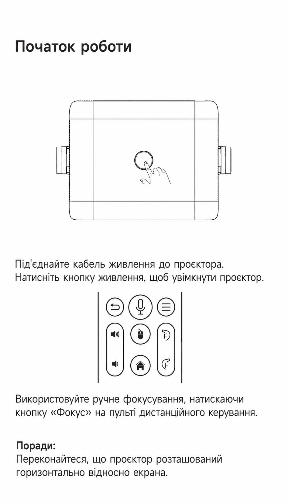Инструкция на проектор Magcubic L018 TV4U.com.ua - ТВ приставки Первое включение проектора XYH L018