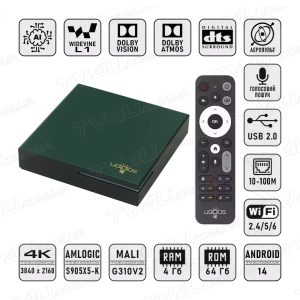 Смарт ТВ приставка Ugoos SK4 Pro 4/64 Гб Smart TV Box Android 14