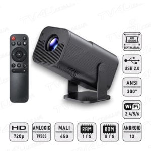 Мультимедийный смарт проектор Magcubic AMX500 T950S 720P черный 1/8 Гб до 300 ANSI Android 13